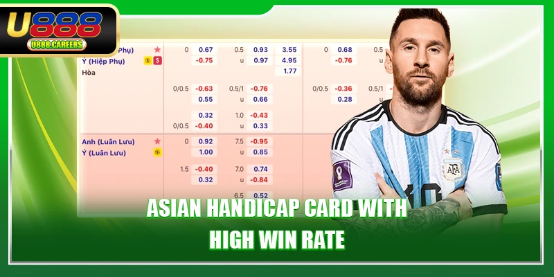 Asian handicap card with high win rate