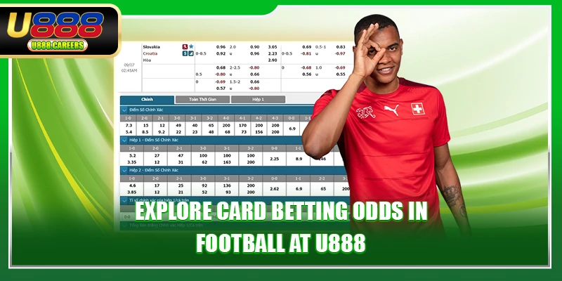 Explore card betting odds in football at U888