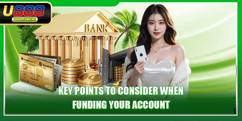 Key points to consider when funding your account
